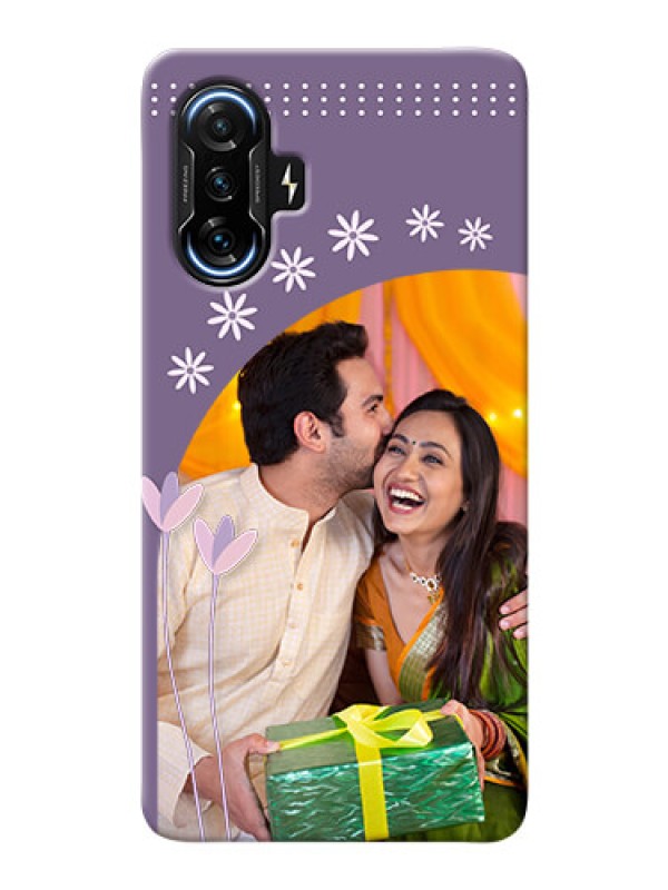 Custom Poco F3 Gt Phone covers for girls: lavender flowers design 