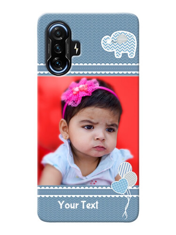 Custom Poco F3 Gt Custom Phone Covers with Kids Pattern Design
