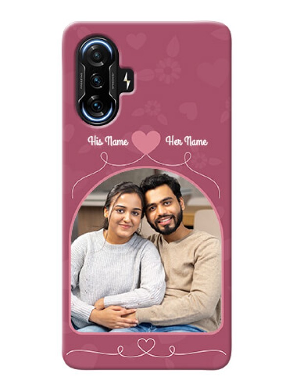 Custom Poco F3 Gt mobile phone covers: Love Floral Design