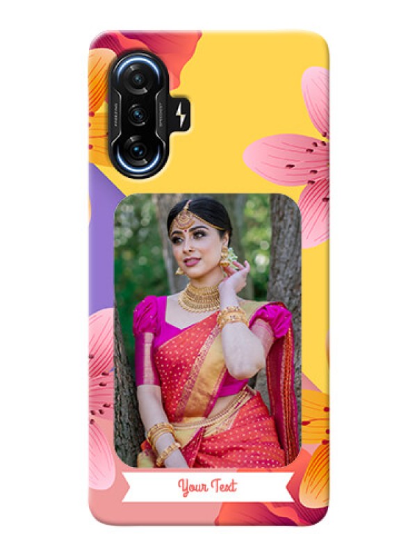 Custom Poco F3 Gt Mobile Covers: 3 Image With Vintage Floral Design