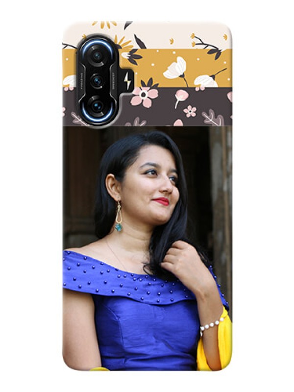 Custom Poco F3 Gt mobile cases online: Stylish Floral Design