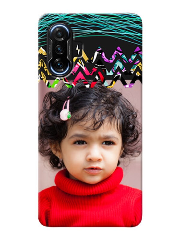 Custom Poco F3 Gt personalized phone covers: Neon Abstract Design