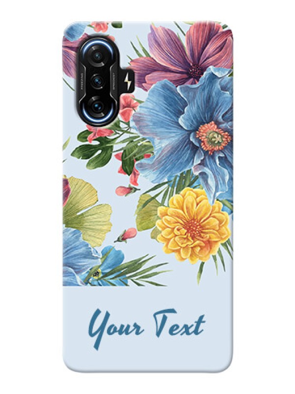 Custom Poco F3 Gt Custom Phone Cases: Stunning Watercolored Flowers Painting Design