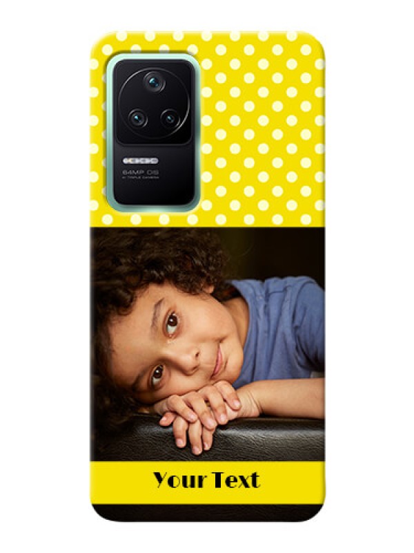 Custom Poco F4 5G Custom Mobile Covers: Bright Yellow Case Design