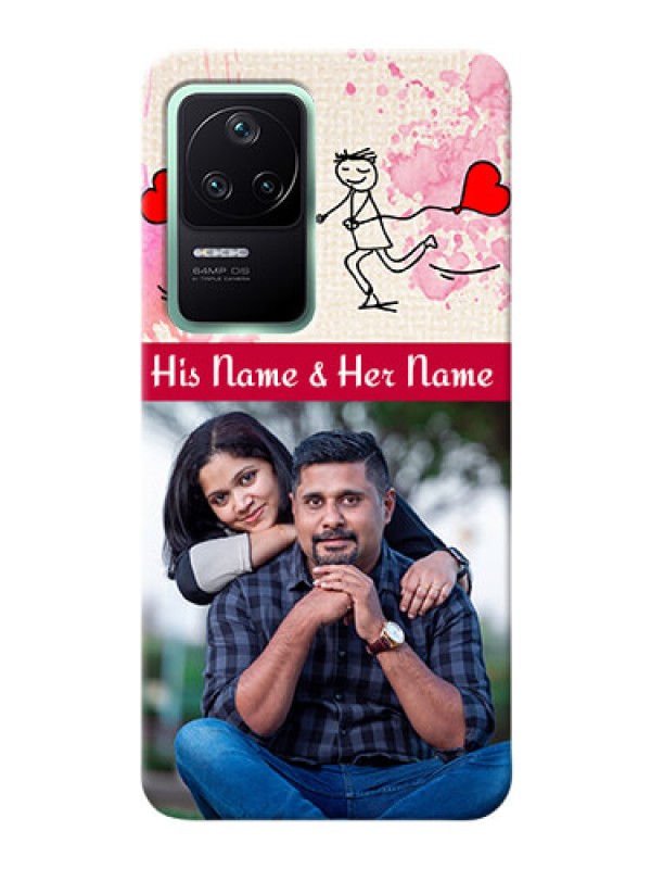 Custom Poco F4 5G phone back covers: You and Me Case Design