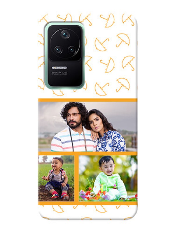 Custom Poco F4 5G Personalised Phone Cases: Yellow Pattern Design