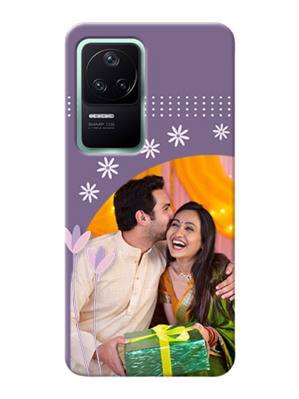 Custom Poco F4 5G Phone covers for girls: lavender flowers design 