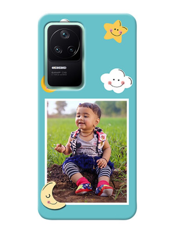 Custom Poco F4 5G Personalised Phone Cases: Smiley Kids Stars Design