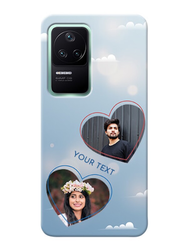 Custom Poco F4 5G Phone Cases: Blue Color Couple Design 