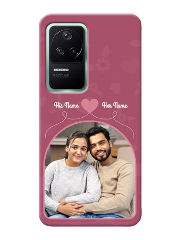 Custom Poco F4 5G mobile phone covers: Love Floral Design