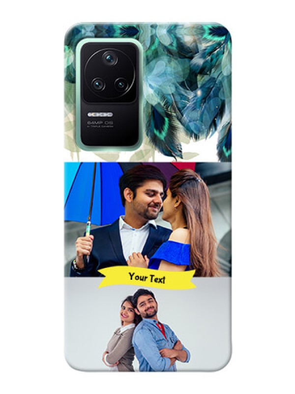Custom Poco F4 5G Phone Cases: Image with Boho Peacock Feather Design