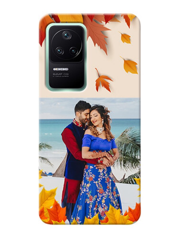 Custom Poco F4 5G Mobile Phone Cases: Autumn Maple Leaves Design