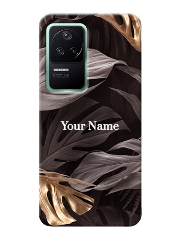 Custom Poco F4 5G Mobile Back Covers: Wild Leaves digital paint Design