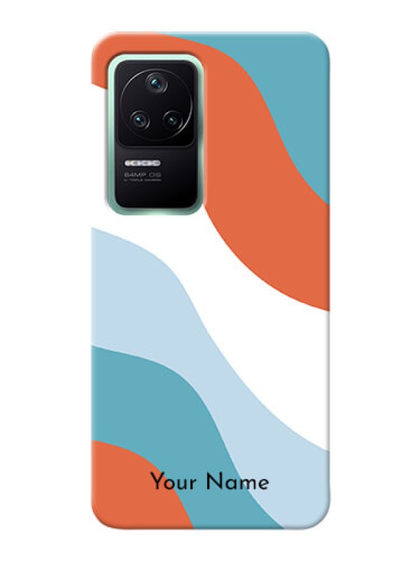 Custom Poco F4 5G Mobile Back Covers: coloured Waves Design