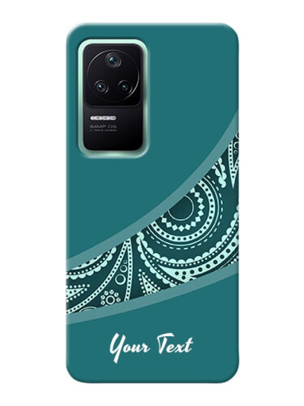Custom Poco F4 5G Custom Phone Covers: semi visible floral Design