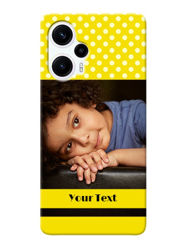 Custom Poco F5 Custom Mobile Covers: Bright Yellow Case Design