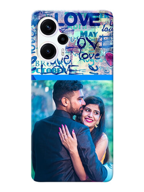 Custom Poco F5 Mobile Covers Online: Colorful Love Design