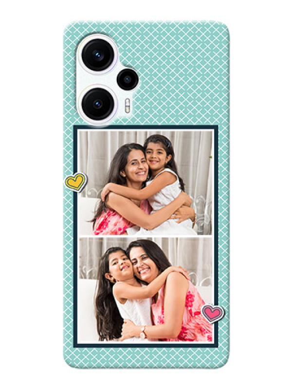 Custom Poco F5 Custom Phone Cases: 2 Image Holder with Pattern Design