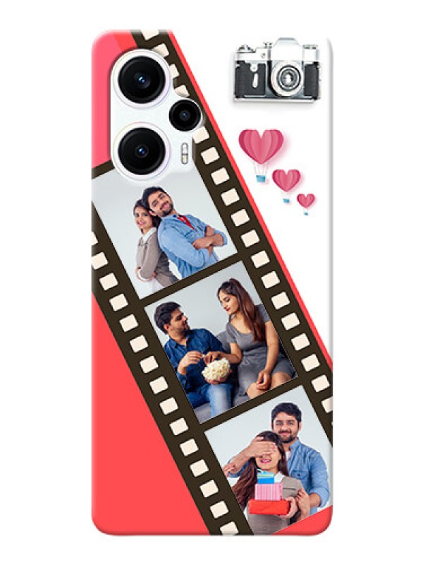 Custom Poco F5 custom phone covers: 3 Image Holder with Film Reel