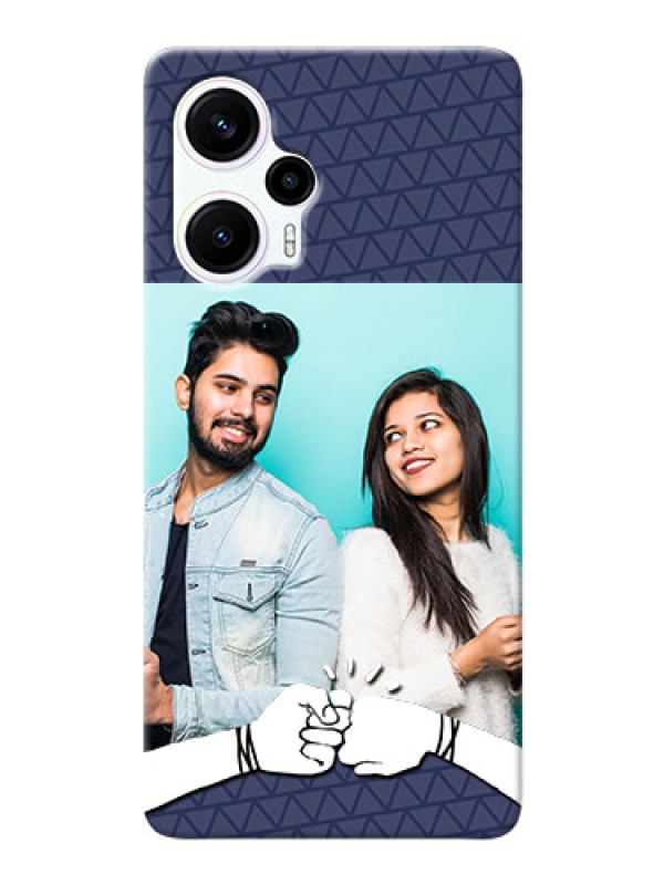 Custom Poco F5 Mobile Covers Online with Best Friends Design 