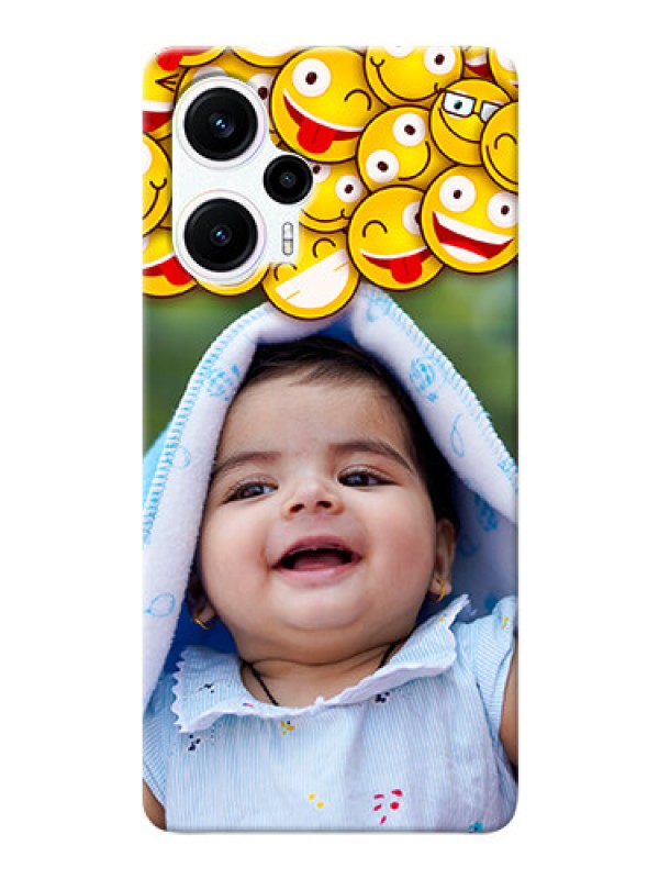 Custom Poco F5 Custom Phone Cases with Smiley Emoji Design