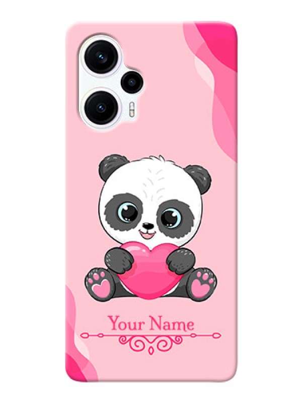 Custom Poco F5 Mobile Back Covers: Cute Panda Design