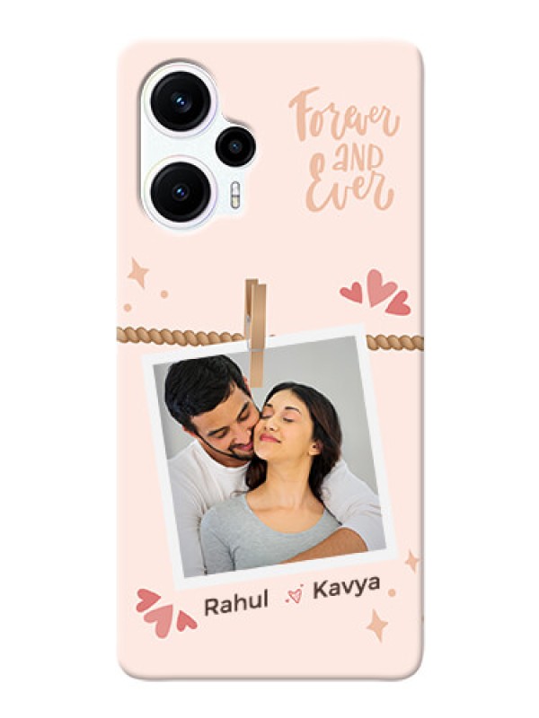 Custom Poco F5 Phone Back Covers: Forever and ever love Design
