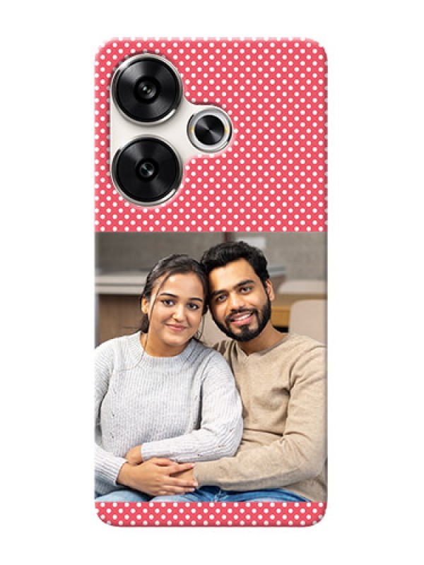 Custom Poco F6 5G Custom Mobile Case with White Dotted Design