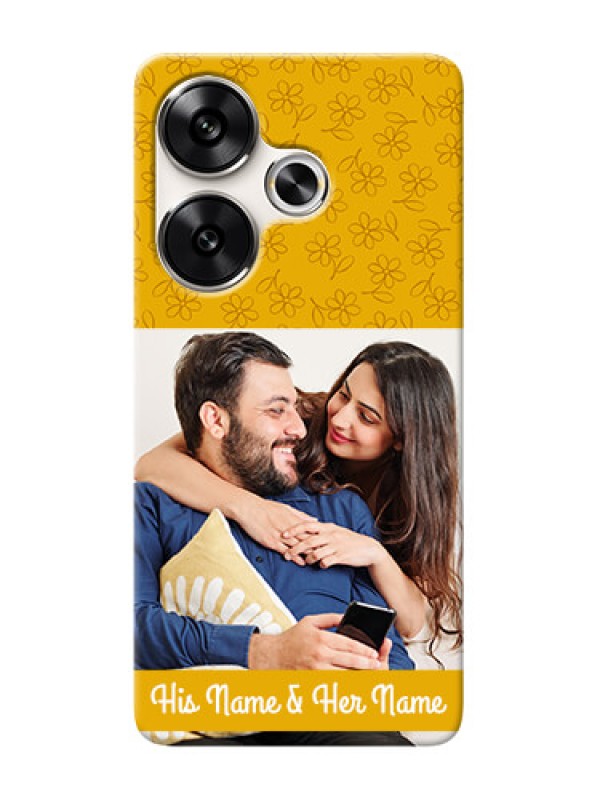 Custom Poco F6 5G mobile phone covers: Yellow Floral Design
