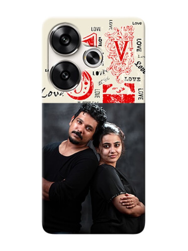 Custom Poco F6 5G mobile cases online: Trendy Love Design Case