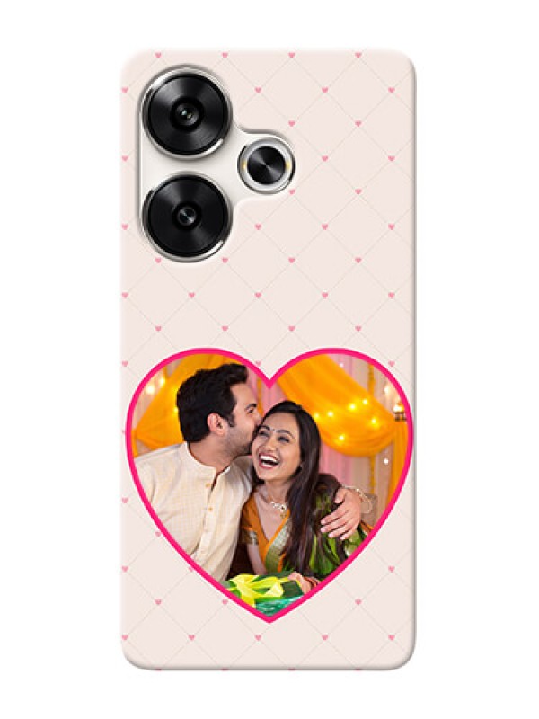 Custom Poco F6 5G Personalized Mobile Covers: Heart Shape Design