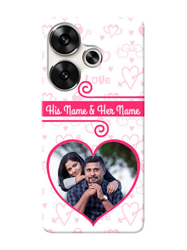 Custom Poco F6 5G Personalized Phone Cases: Heart Shape Love Design