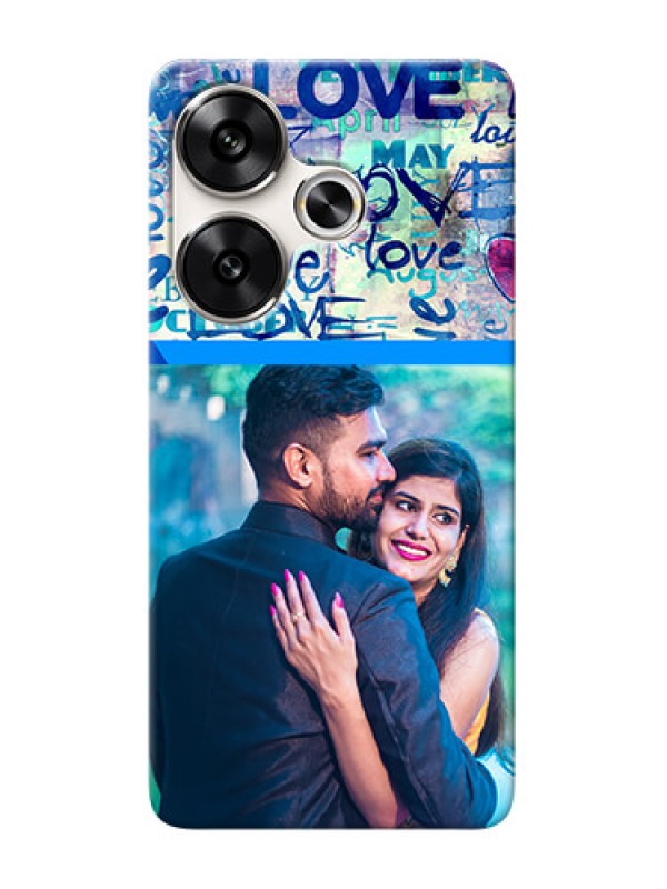 Custom Poco F6 5G Mobile Covers Online: Colorful Love Design