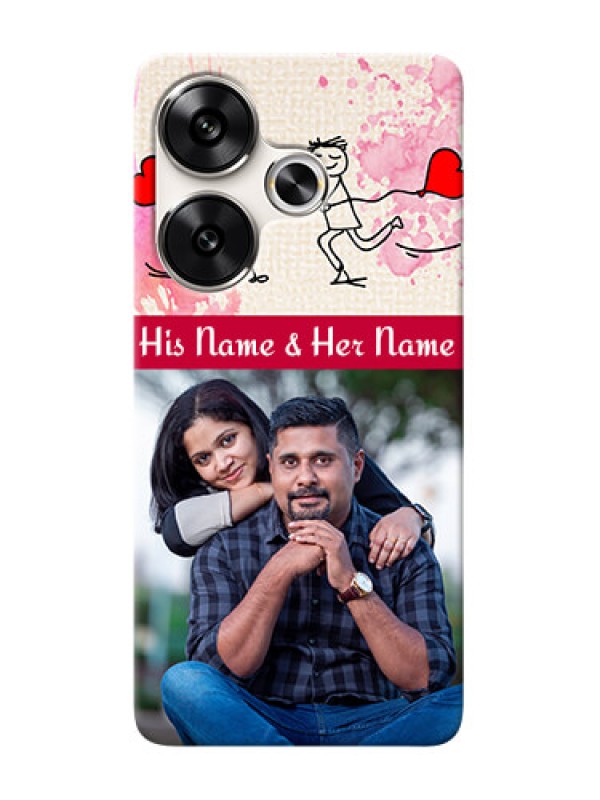 Custom Poco F6 5G phone back covers: You and Me Case Design