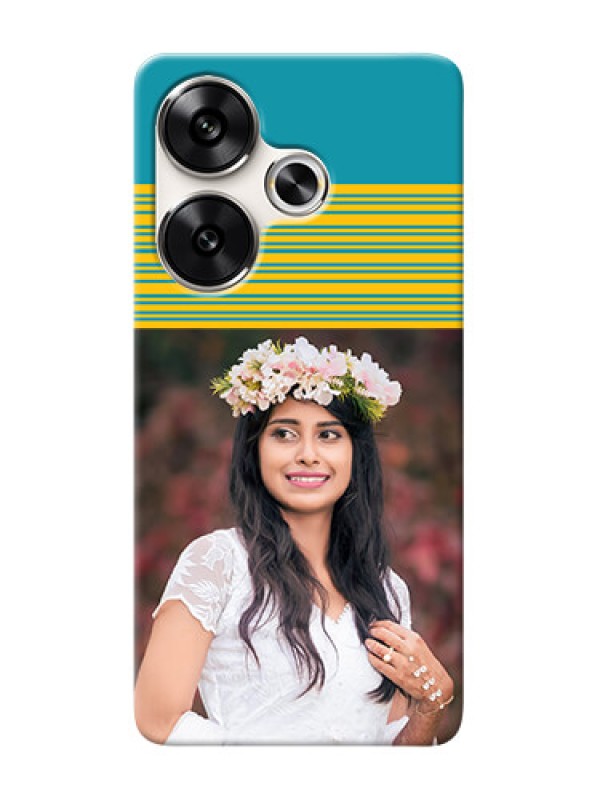 Custom Poco F6 5G personalized phone covers: Yellow And Blue Design