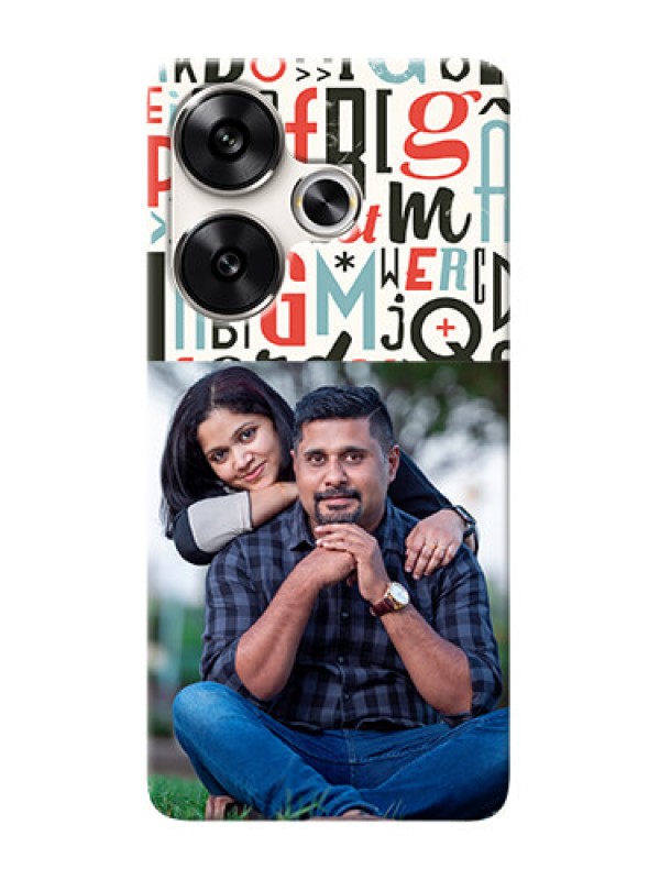 Custom Poco F6 5G custom mobile phone covers: Alphabet Design