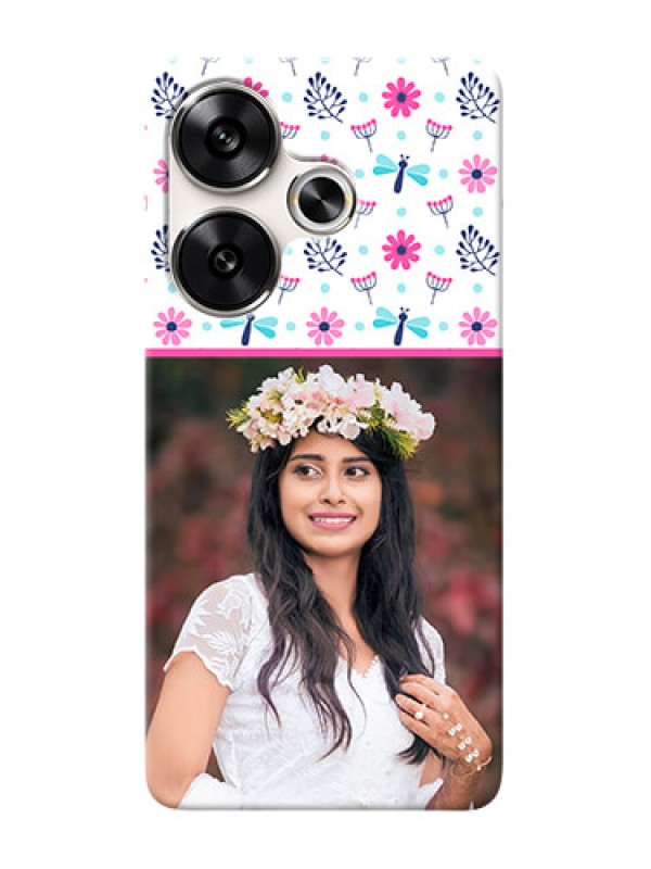 Custom Poco F6 5G Mobile Covers: Colorful Flower Design
