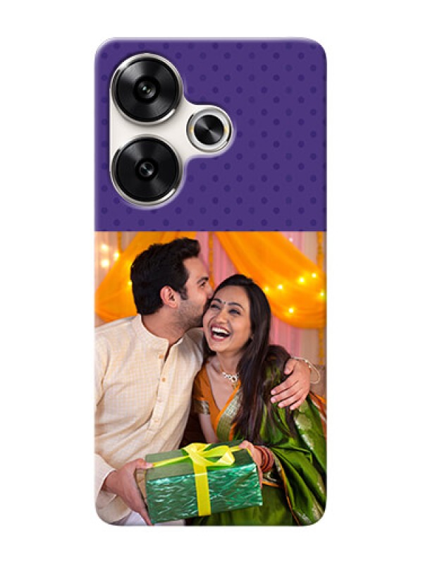 Custom Poco F6 5G mobile phone cases: Violet Pattern Design