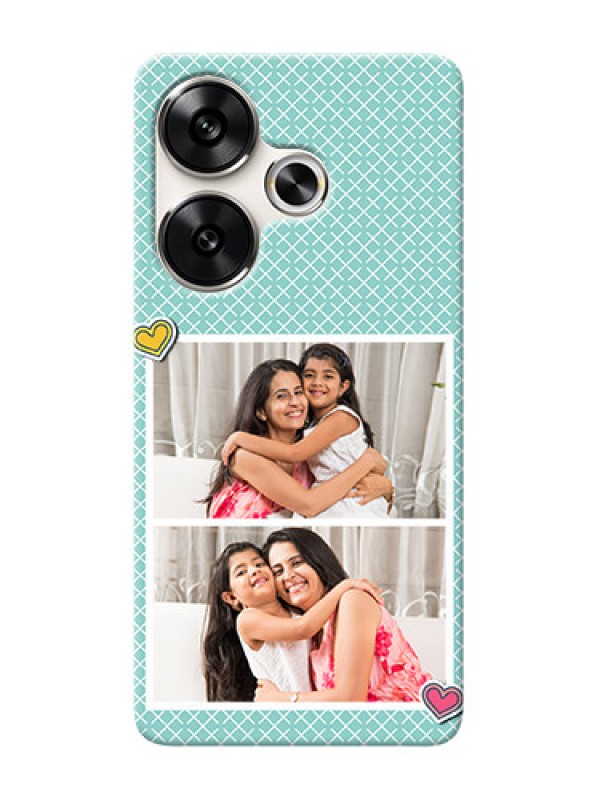 Custom Poco F6 5G Custom Phone Cases: 2 Image Holder with Pattern Design