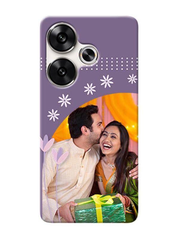 Custom Poco F6 5G Phone covers for girls: lavender flowers design