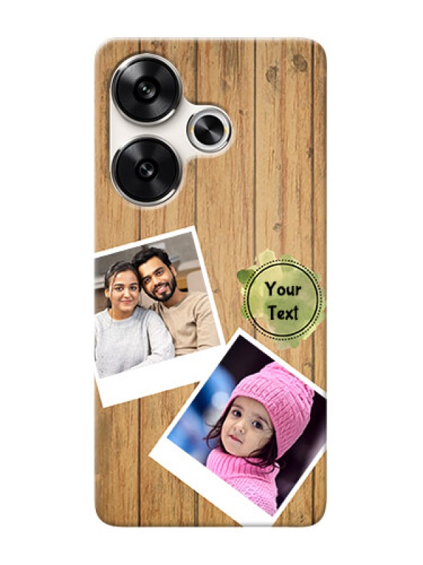 Custom Poco F6 5G Custom Mobile Phone Covers: Wooden Texture Design