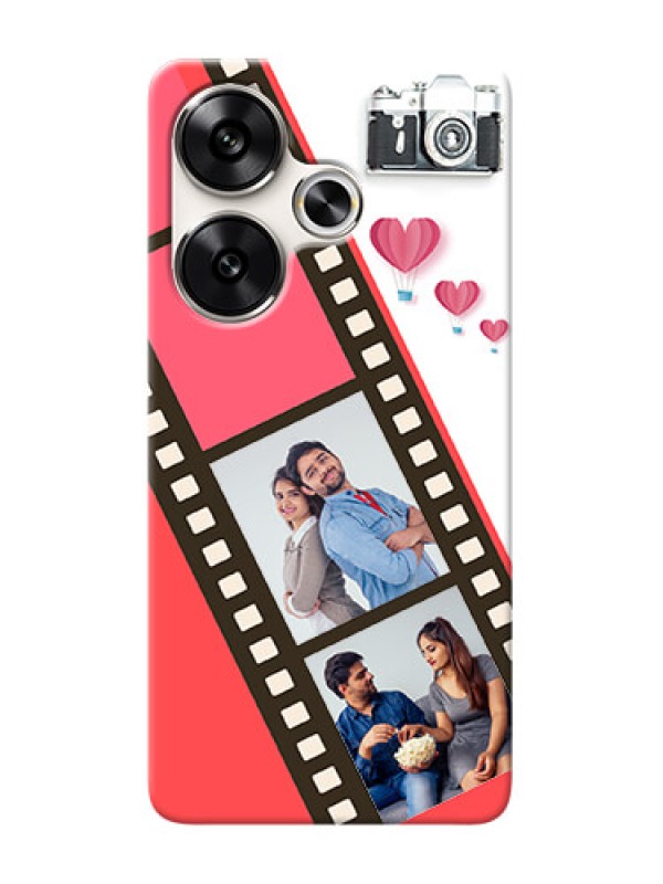Custom Poco F6 5G custom phone covers: 3 Image Holder with Film Reel