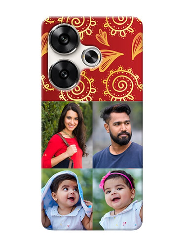 Custom Poco F6 5G Mobile Phone Cases: 4 Image Traditional Design