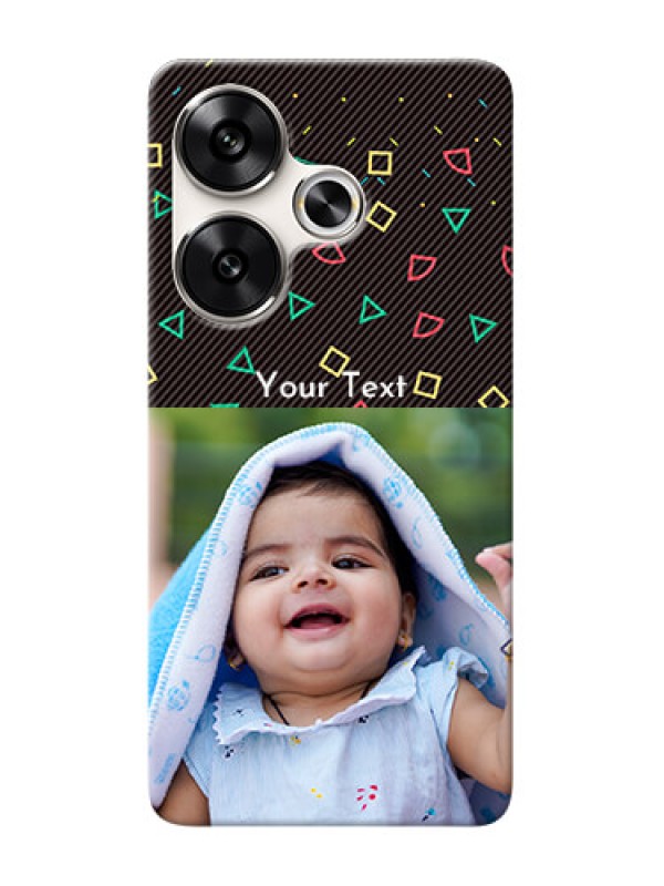 Custom Poco F6 5G custom mobile cases with confetti birthday design