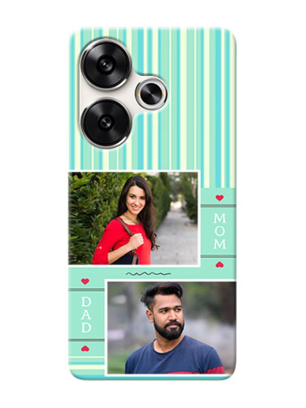 Custom Poco F6 5G custom mobile phone covers: Mom And Dad Pic Design