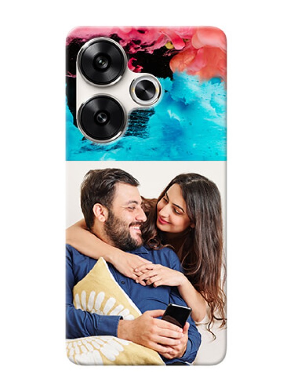 Custom Poco F6 5G Mobile Cases: Quote with Acrylic Painting Design