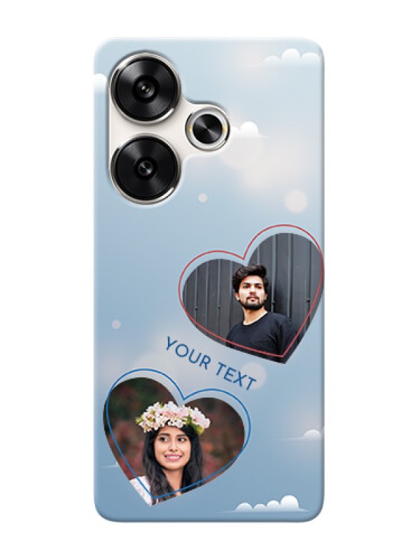 Custom Poco F6 5G Phone Cases: Blue Color Couple Design