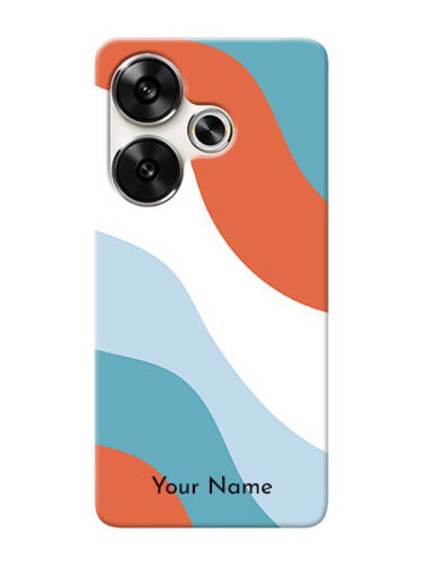 Custom Poco F6 5G Custom Mobile Case with coloured Waves Design