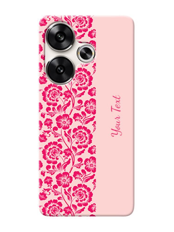 Custom Poco F6 5G Custom Phone Case with Attractive Floral Pattern Design