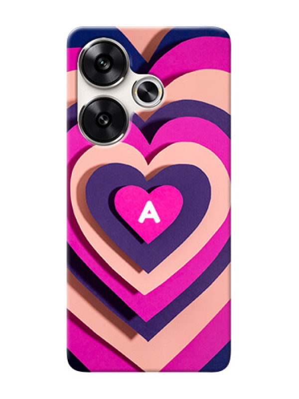 Custom Poco F6 5G Custom Mobile Case with Cute Heart Pattern Design